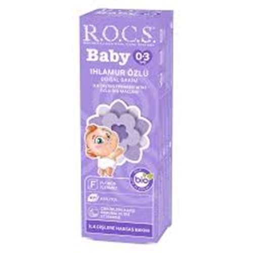 DİŞ MACUNU ROCS BABY IHLAMUR ÖZLÜ YUTULABİLİR 0+3 YAŞ 35 ML 0531