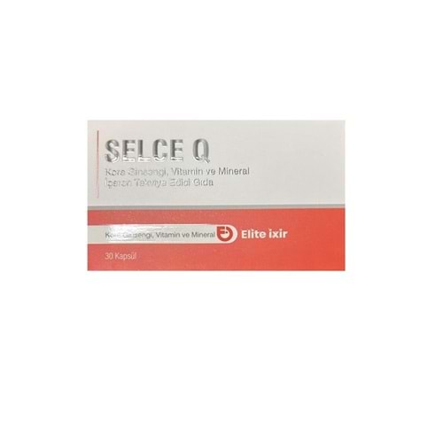 SELCE Q SELENYUM & ÇİNKO ( KORE GİNSENGİ ) 30 KAPSÜL ( BAĞIŞIKLIK SİSTEMİ )4368