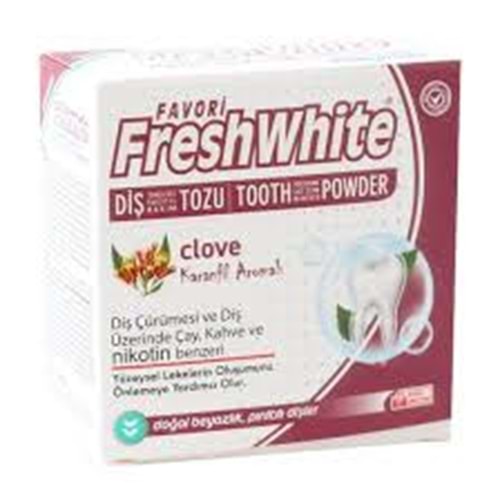 DİŞ TOZU FRESH WHİTE SMOKERS CLOVE KARANFİL