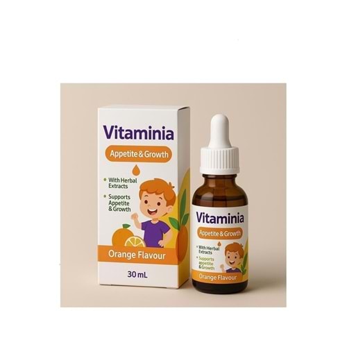 VİTAMİNİA B3 & E & B2 & B6 BİOTİN & FOLİK ASİT 30 ML ( PORTAKAL AROMALI ) ( DEMY PHARMA )