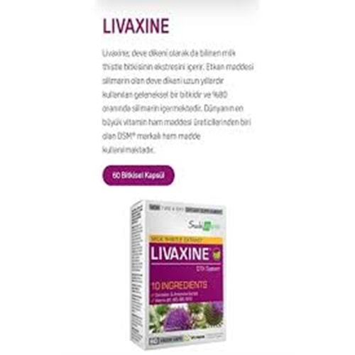 SUDA VITAMIN-LIVAXINE 60 Bitkisel Kapsül
