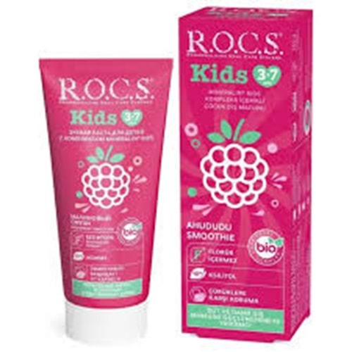 DİŞ MACUNU ROCS 3+7 YAŞ RASPBERRY SMOOTHIE 35 ML 8476