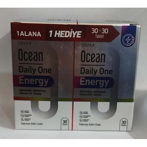 OCEAN DAİLY ONE ENERGY 30 TABLET 1 ALANA 1 HEDİYE 5091