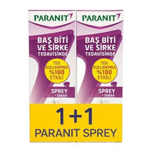 PARANİT BİT SPREYİ 100 ML 1+1 & 2 Lİ PAKET ( ÇELİK TARAKLI )