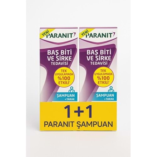 PARANİT BİT ŞAMPUANI 100 ML 1+1 & 2 Lİ PAKET ( ÇELİK TARAKLI )
