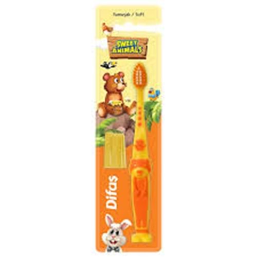 DİFAŞ SWEET ANIMALS ÇOCUK DİŞ FIRÇASI YUMUŞAK 2604