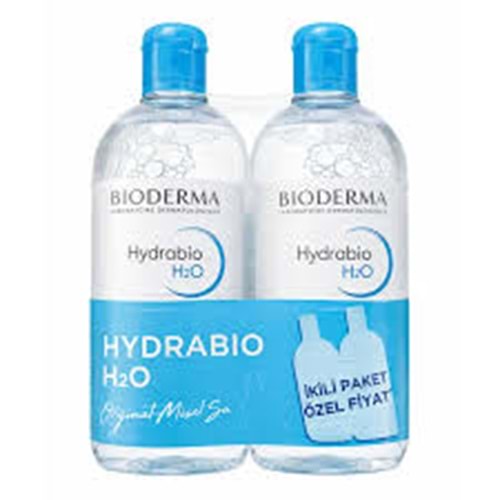 BİODERMA HYDRABİO H2O 500 ML 2 Lİ PAKET ( MAKYAJ TEMİZLEME SUYU )