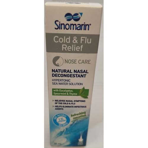 SİNOMARİN COLD&FLU RELİEF MİNİ SPREY 30 ML 0704