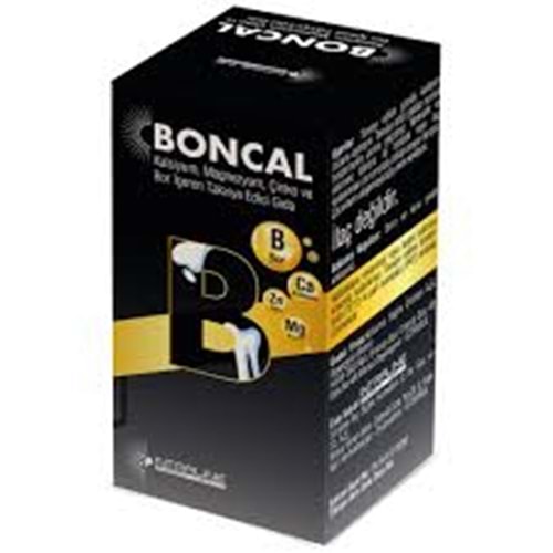 BONCAL KALSİYUM ÇİNKO 60 TABLET 1239