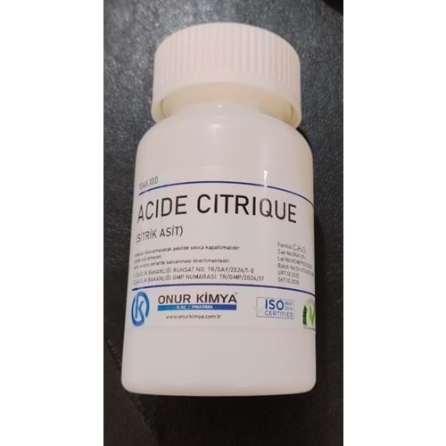 ACIDE CITRIQUE 100 GR(ASİT SİTRİK) 1488