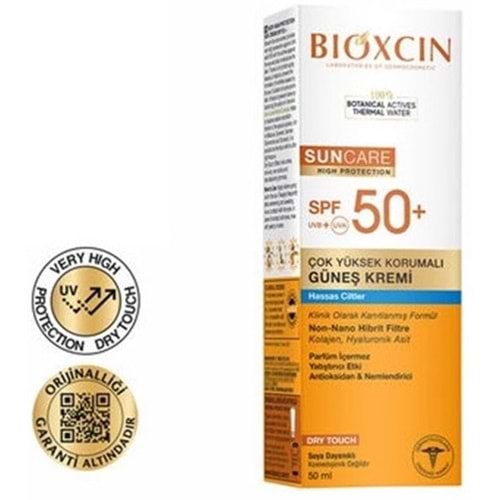 BİOXCIN GÜNEŞ KREMİ SUN CARE SPF50+ ÇOK YÜKSEK KORUMALI ( HASSAS CİLTLER İÇİN ) 50 ML4348