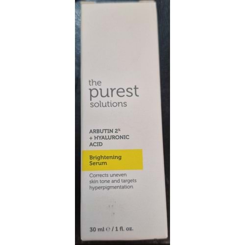 THE PUREST ARBUTİN+HYALURONIC ASİD SERUM 30 ML 1038