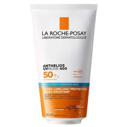 LA ROCHE POSAY ANTHELIOS UVMUNE 400 FACE AND BODY SPF50+ 150 ML HYDRATİNG GÜNEŞ KREMİ 7872