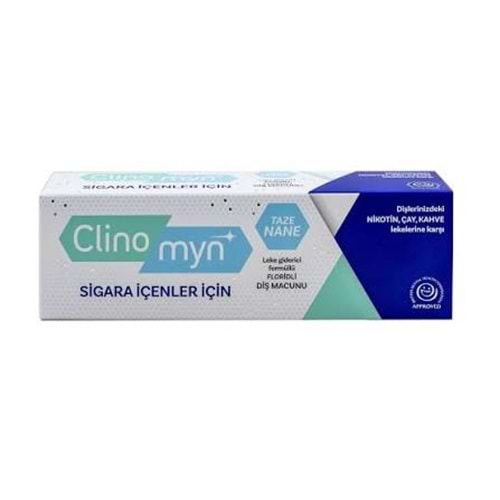 CLİNO MYN SİGARAİÇİN FLOLÜRLÜ DİŞ MACUNU 75 ML 5243