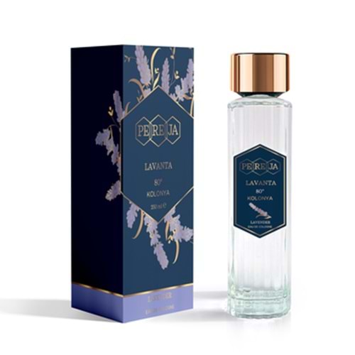 PEREJA PARFÜMLÜ KOLONYA 250 ML CAM ŞİŞE KUTULU ( LAVANTA )