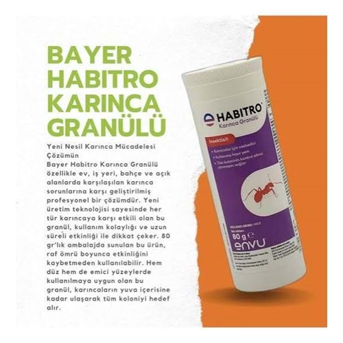 BAYER HABİTRO KARINCA GRANÜLÜ 80 GR 0484