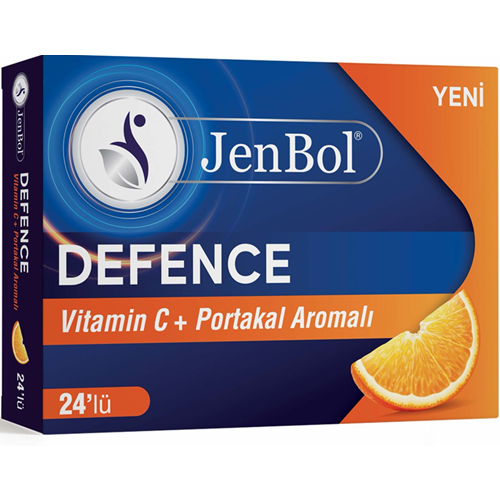 JENBOL DEFENCE PASTİL 24 LÜ ( VİT.C & PORTAKAL )