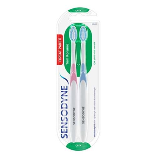 SENSODYNE DİŞ FIRÇASI TAM KORUMA ORTA 2 Lİ 2410