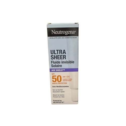 NEUTROGENA ULTRA SHEER FLUİDE İNVİSİBLE SOLAİRE SPF50 GÜNEŞ KREMİ 50 ML 4890