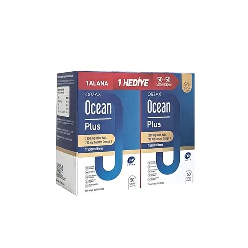 OCEAN PLUS 1200 MG 50+50 SOFTJEL KAPSÜL - 1 ALANA 1 HEDİYE 5190