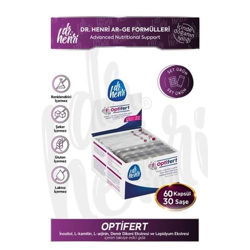DR.HENRİ OPTİFERT İNFERTİLİTE 60 KAPSÜL 30 SAŞE 1404