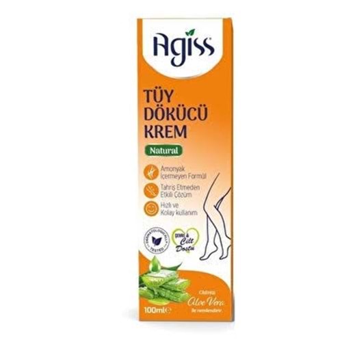 AGİS TÜY DÖKÜCÜ KREM 100 ML NATURAL ALOE VERALI 6020