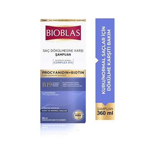 BİOBLAS ŞAMPUAN PROCYANIDIN+BIOTİN 360 ML 6187