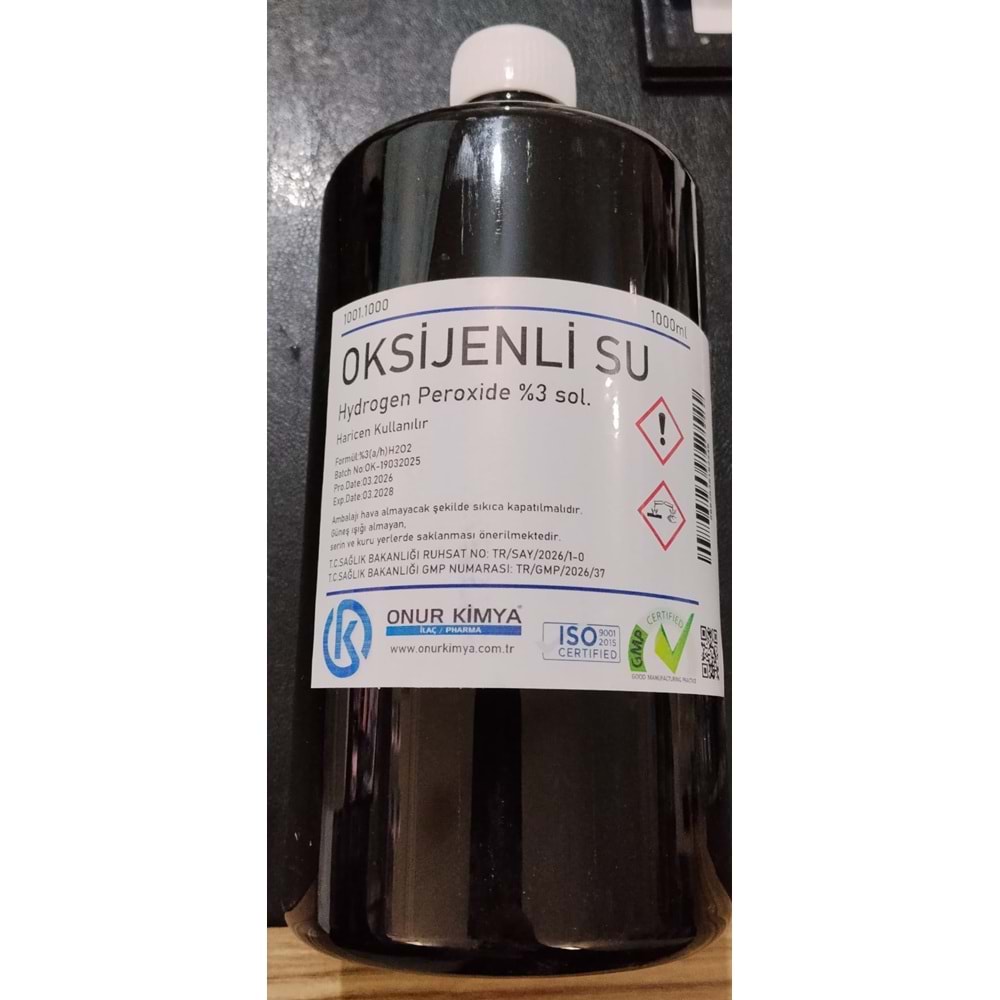 OKSİJENLİ SU 1LT