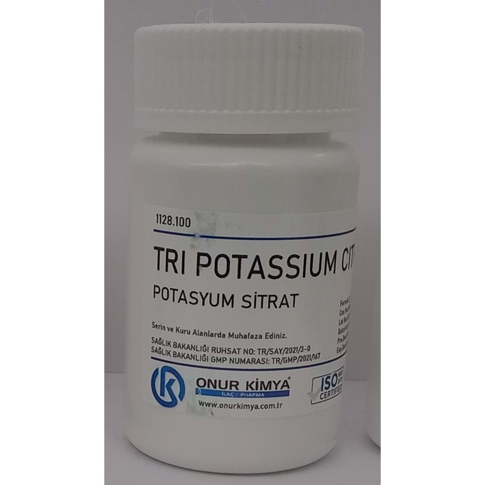 POTASSIUM CITRATE 100 GR (POTASYUM CİTRAT)