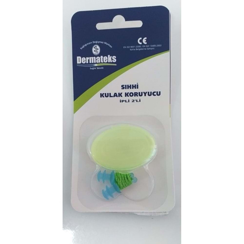 SİLİKON KULAK TIKACI İPLİ DERM.