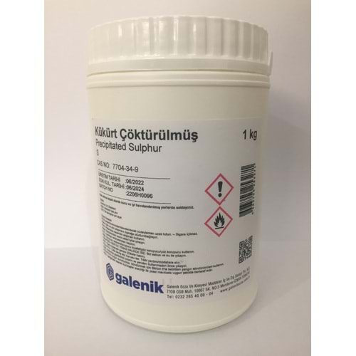 KÜKÜRT ÇÖKTÜRÜLMÜŞ 1 KG