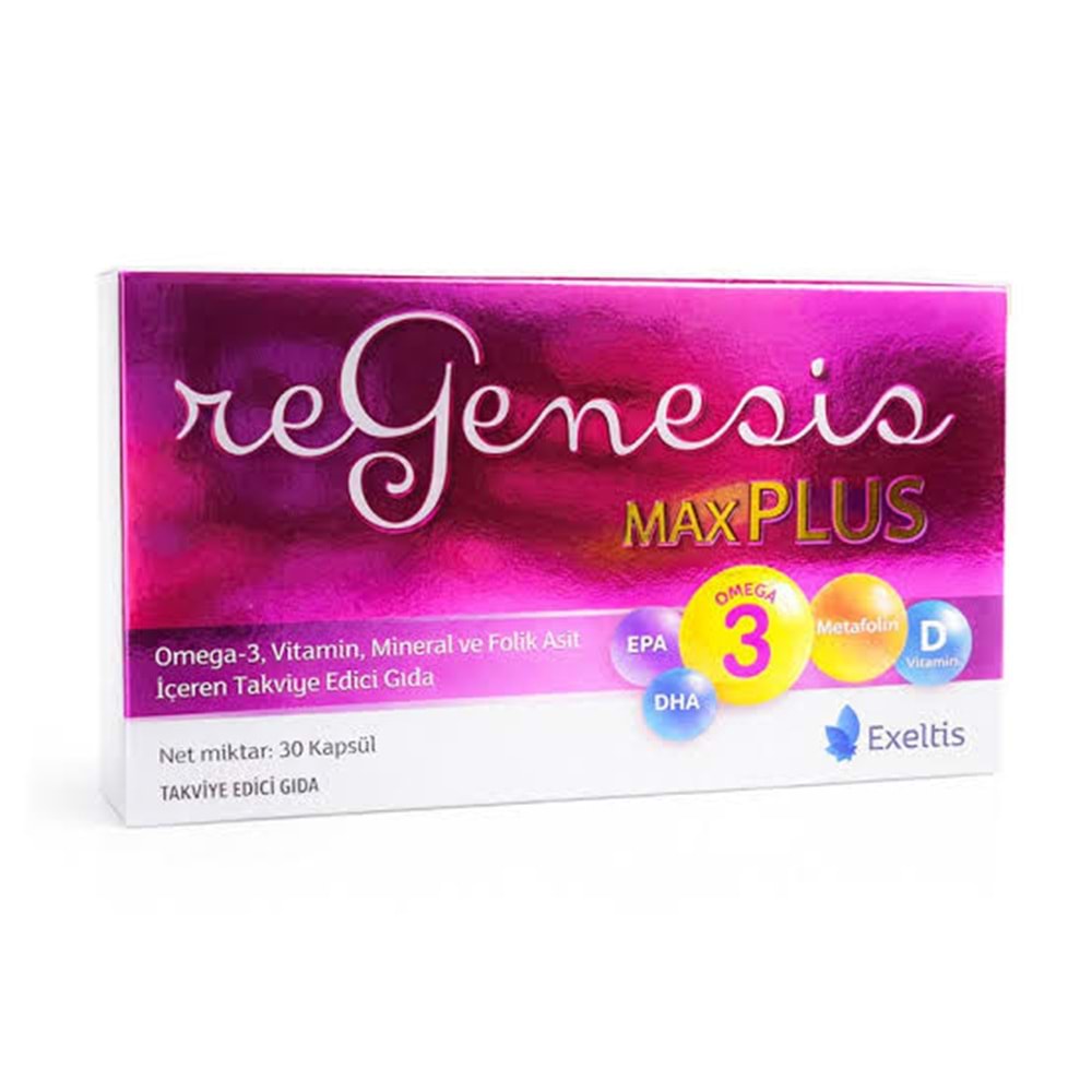 REGENESİS MAX PLUS OMEGA VİTA MİNERAL 30 KAPSÜL 0631