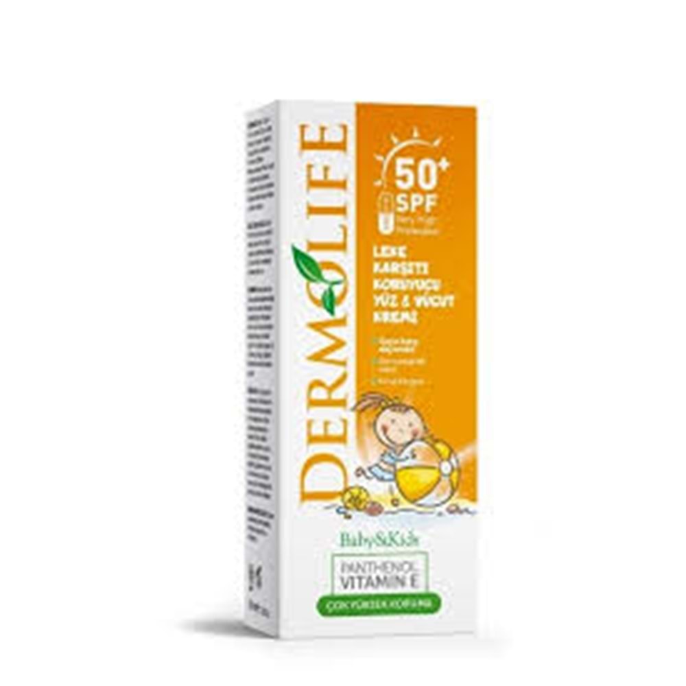 GÜNEŞ KREMİ KİDS SPF50+ 100 ML DERMOLİFE