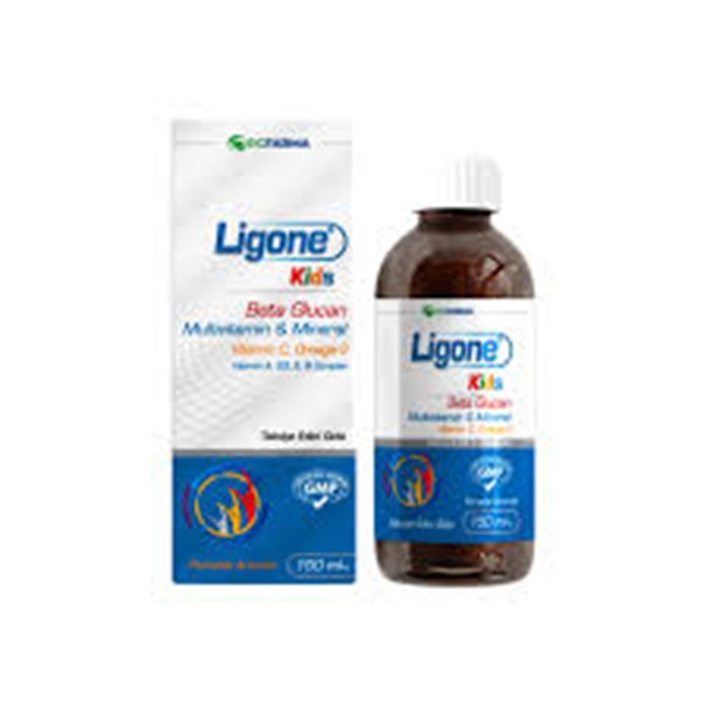 LİGONE KİDS ŞURUP 150 ML ( BETA GLUCAN & MULTİVİTAMİN ) 0093