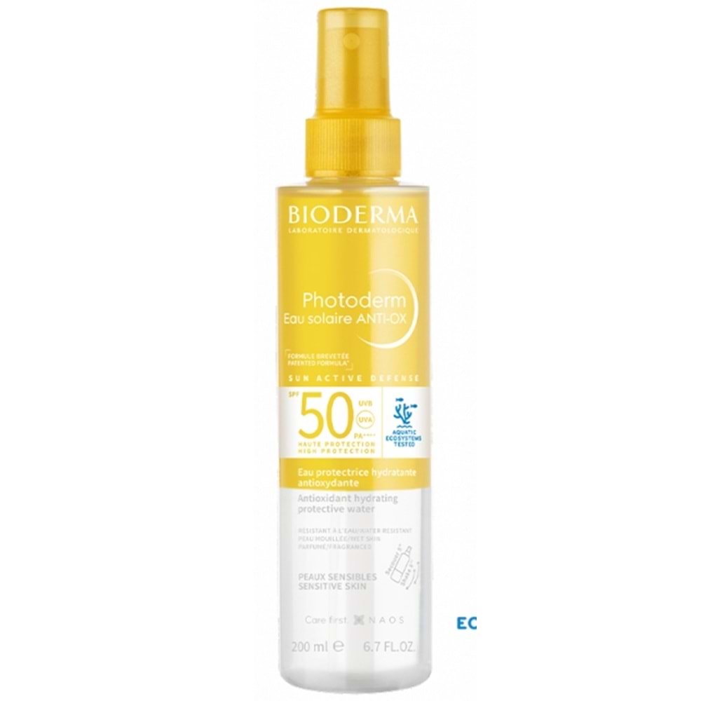 BİODERMA PHOTODERM ANTI-OX SUN PROTECTİVE WATER SPF50 200 ML