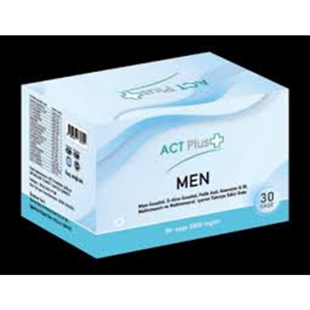 ACT PLUS MEN 30 SAŞE TAKVİYE EDİCİ GIDA ( 1 SAŞE 5000 MG DIR ) ( İNFERTİLİTE )