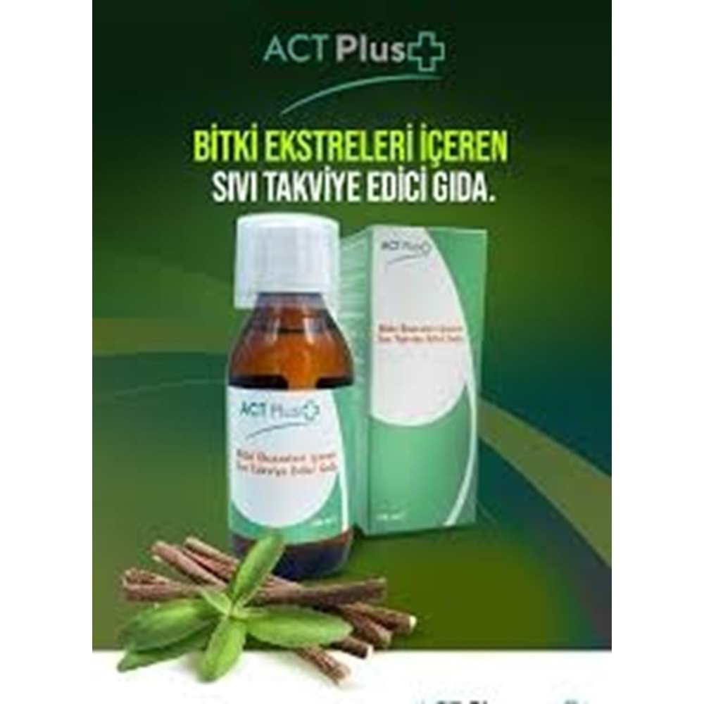 ACT PLUS BİTKİSEL ÖKSÜRÜK ŞURUBU 100 ML