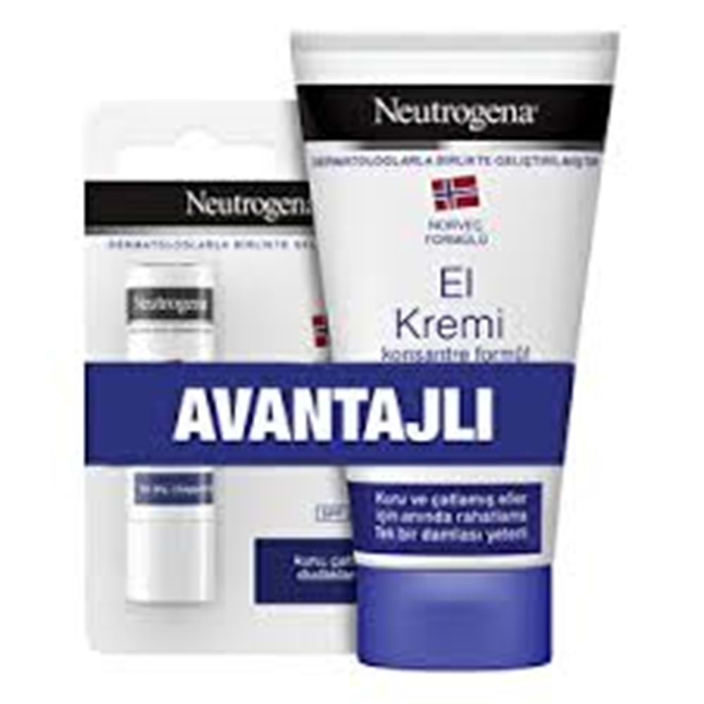 NEUTROGENA EL KREMİ PARFÜMLÜ 75 ML+ DUDAK KORUYUCU