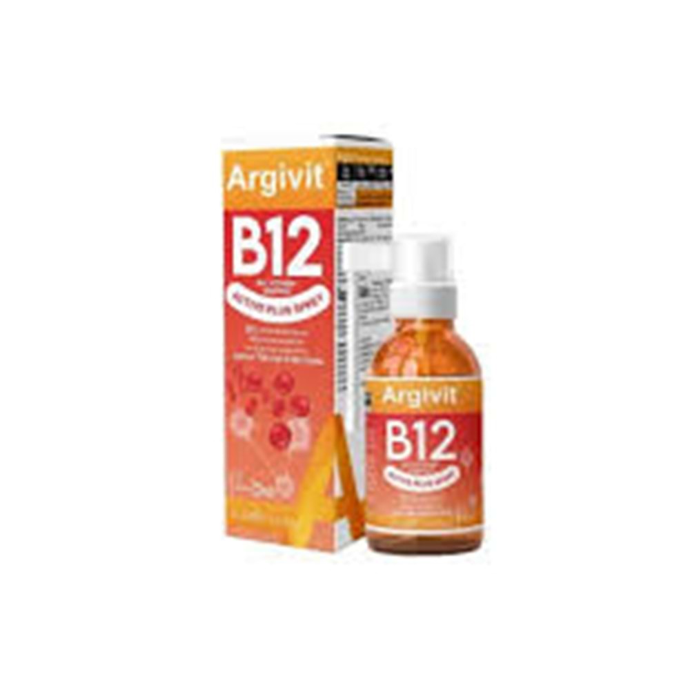 ARGİVİT B12 ACTİVE PLUS SPREY 30 ML ( METİLKOBALAMİN & HİDROKSİKOBALAMİN )