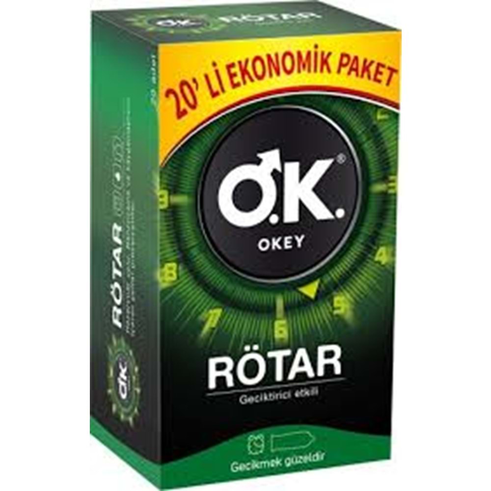 OKEY PREZERVATİF RÖTAR 20 Lİ