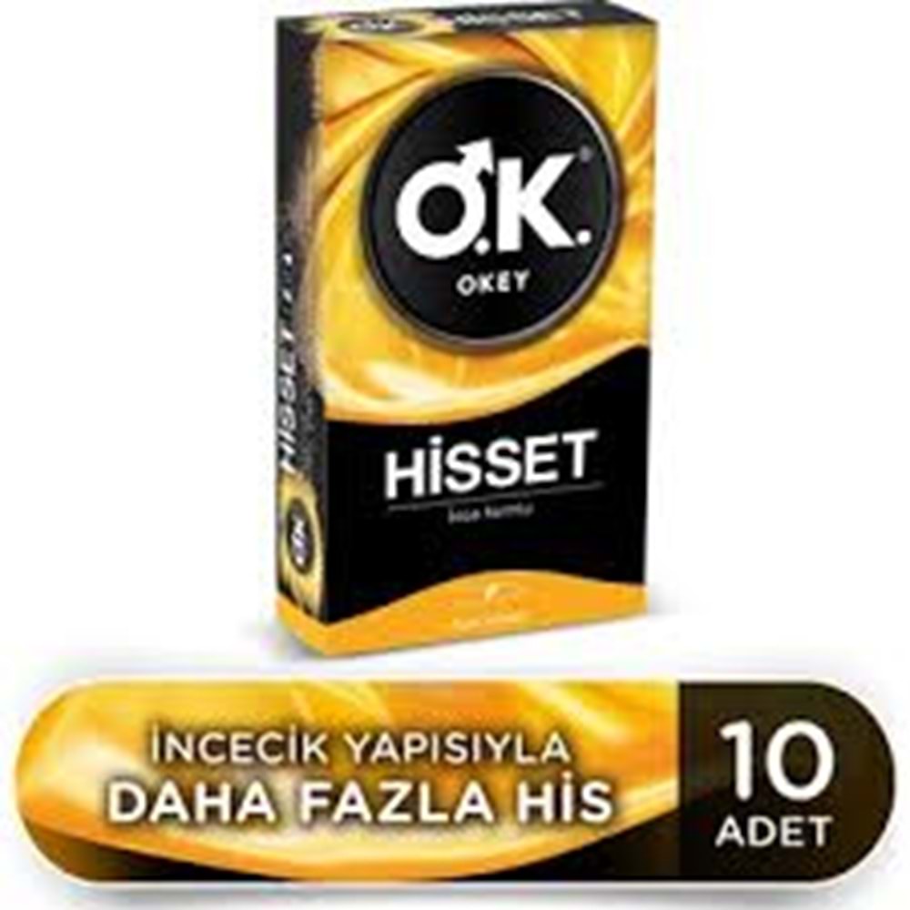 OKEY PREZEZERVATİF HİSSET 10 LU 3945