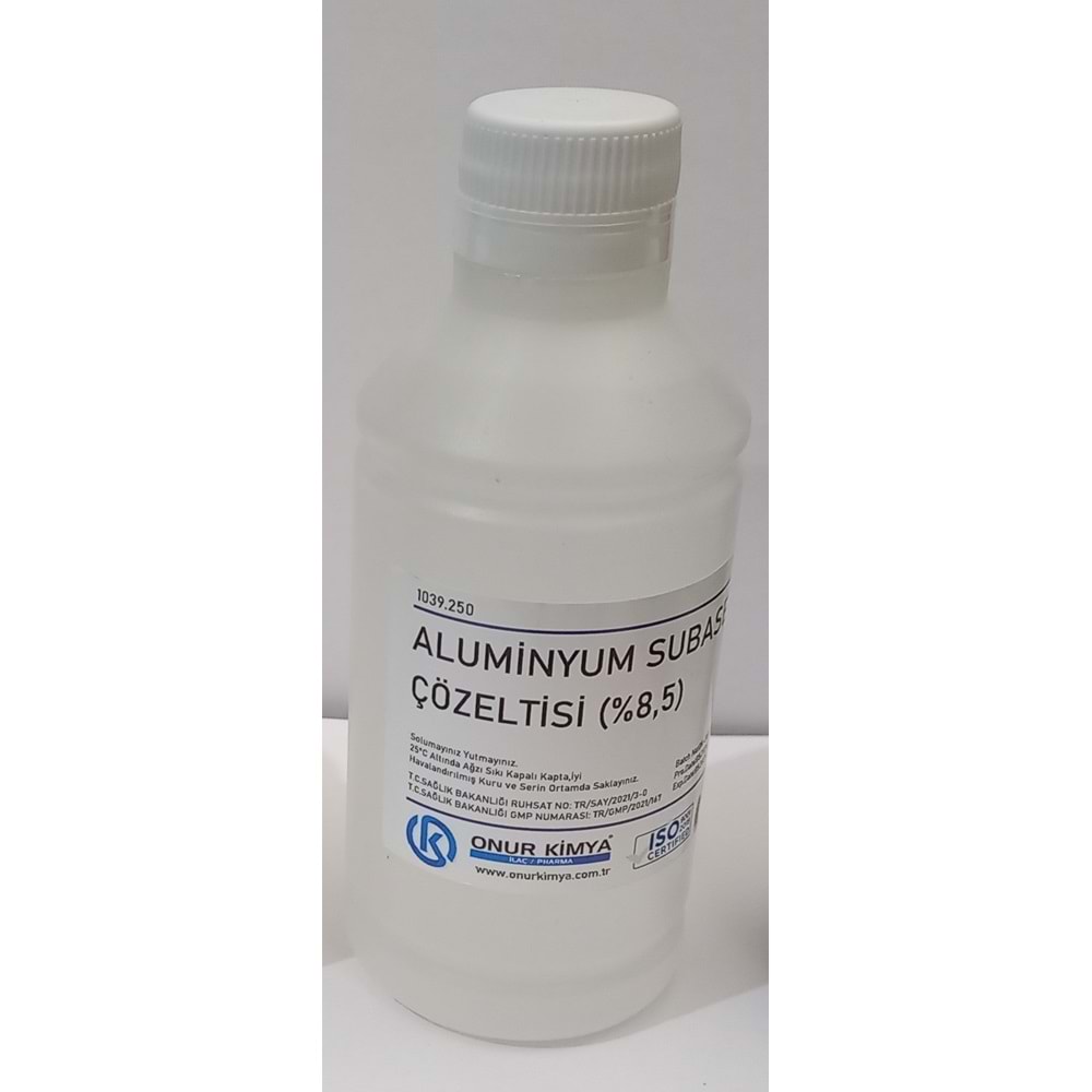 ALUMİNİUM SUBACETATE LİO %8,5 250 ML(ALÜMİNYUM SUBASETAT)