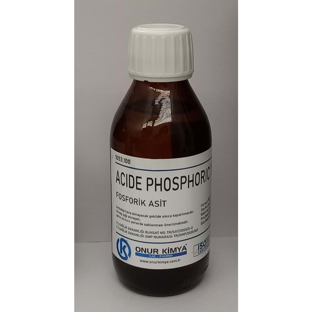ACİDE PHOSHORİQUE %85 100 ML (FOSFORİK ASİT)
