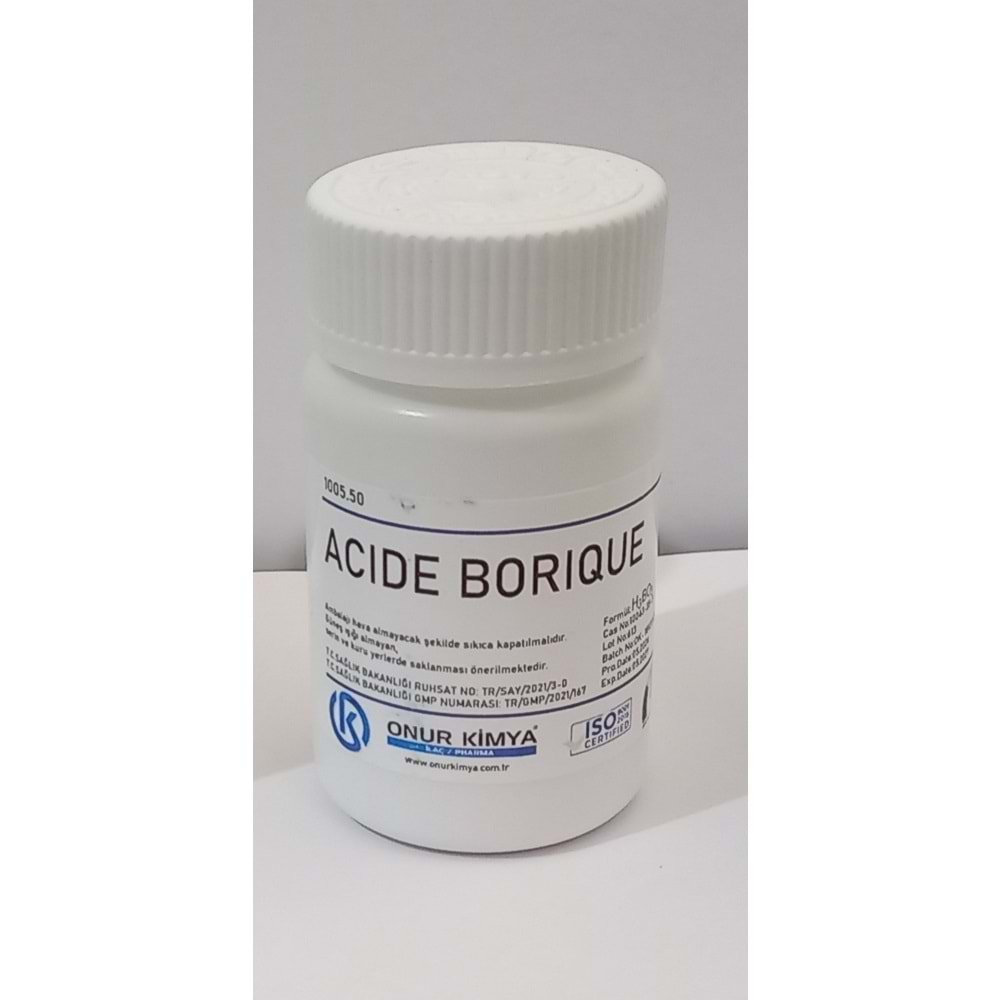 BORIQUE ACIDE 50 GR (BORİK ASİT)