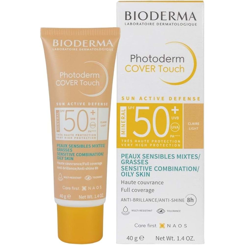 BİODERMA PHOTODERM COVER TOUCH MİNERAL SPF50+ 40 ML ( RENKLİ GÜNEŞ KREMİ CLAIRE LİGHT )3424