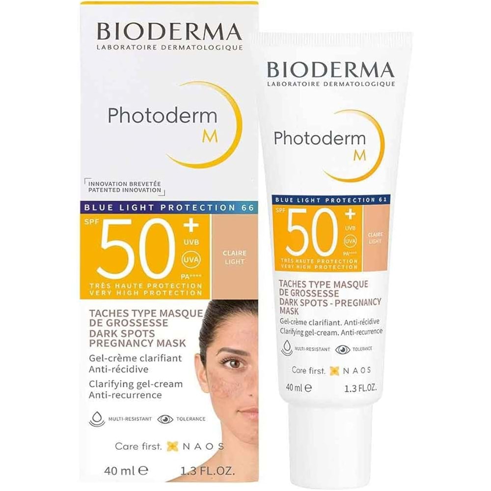 BİODERMA PHOTODERM M LİGHT SPF50+ 40 ML GÜNEŞ KREMİ ( LEKELİ CİLTLER İÇİN )4414