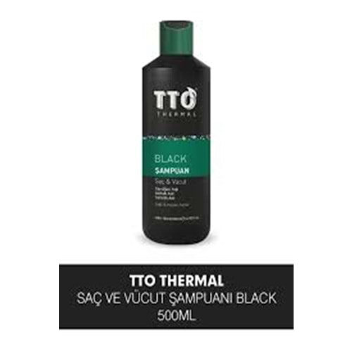 TTO THERMAL SAÇ VE VÜCUT ŞAMPUANI 500 ML BLACK ( TEA TREE OİL ) 4992