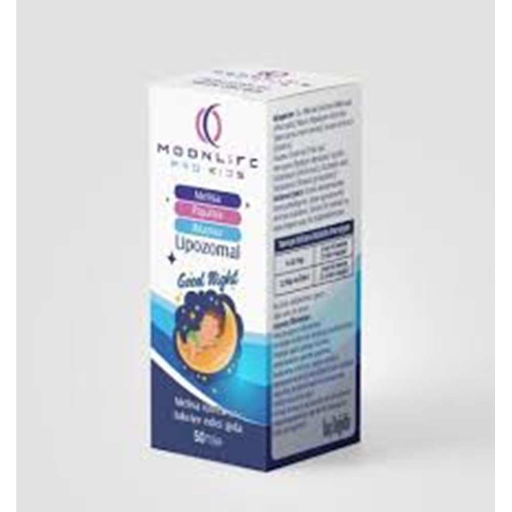 MOON LİFE KİDS GOOD NİGHT LİPOZAMAL DAMLA 50 ML ( UYKU ) ( MELİSA & PAPATYA & IHLAMUR
