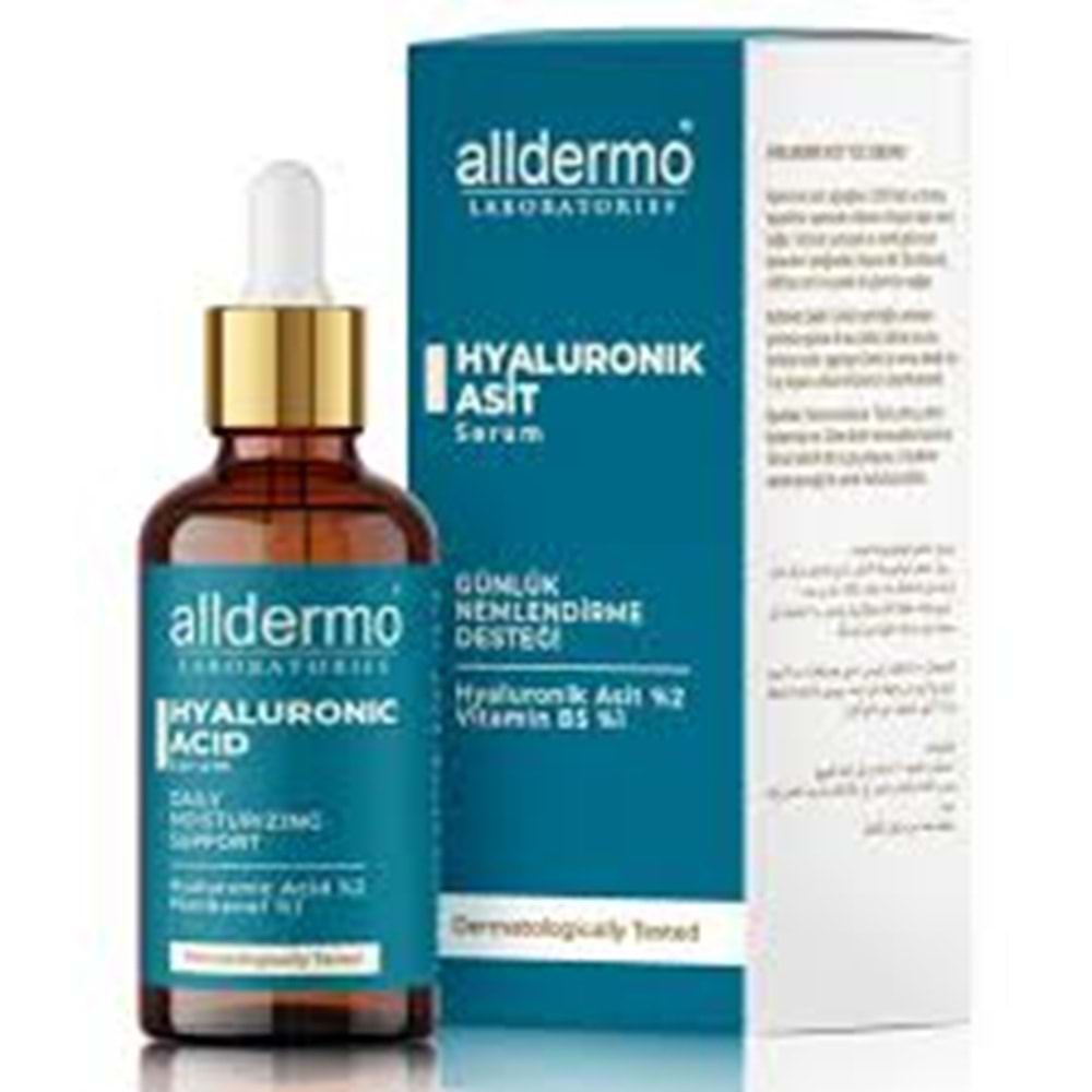 ALLDERMO HYALURONİC ASİT GÜNLÜK NEMLENDİRİCİ SERUM 30 ML