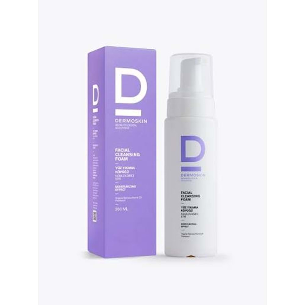 DERMOSKİN YÜZ YIKAMA KÖPÜĞÜ 200 ML ( NEMLENDİRİCİ ETKİLİ ) 0318